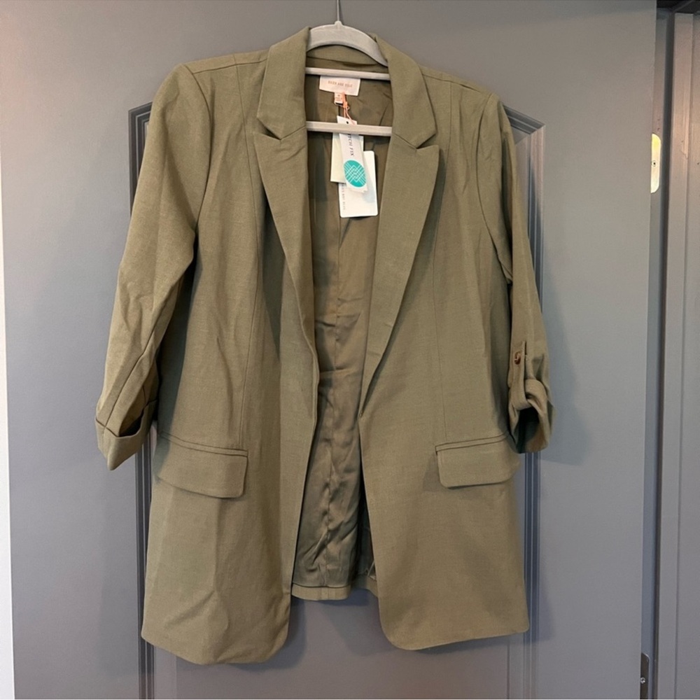 Skies Are Blue Blazer M Olive